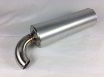 SILENZIATORE CURVO SCARICHI 2FAST